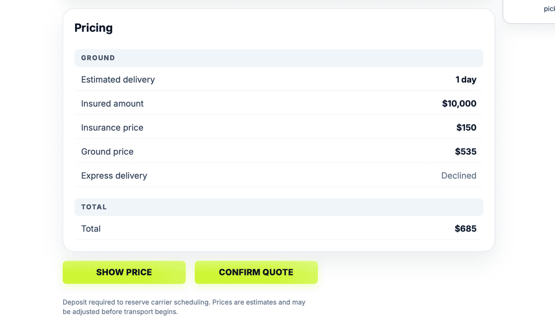 Fleet X Manage shipment operations workspace