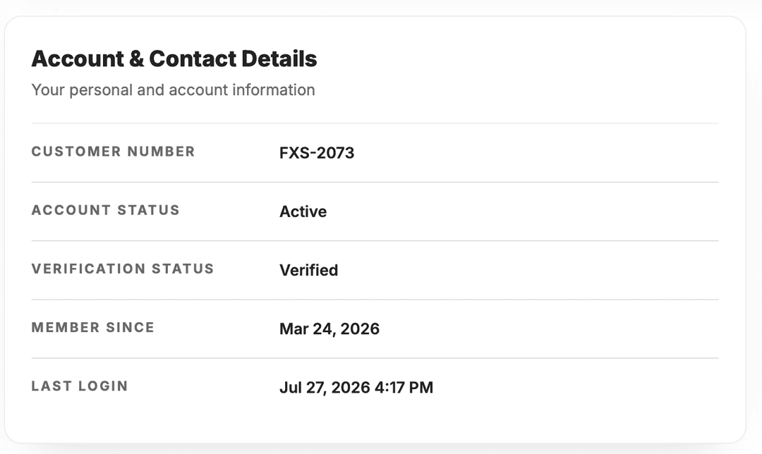 Fleet X Manage account and shipment workspace
