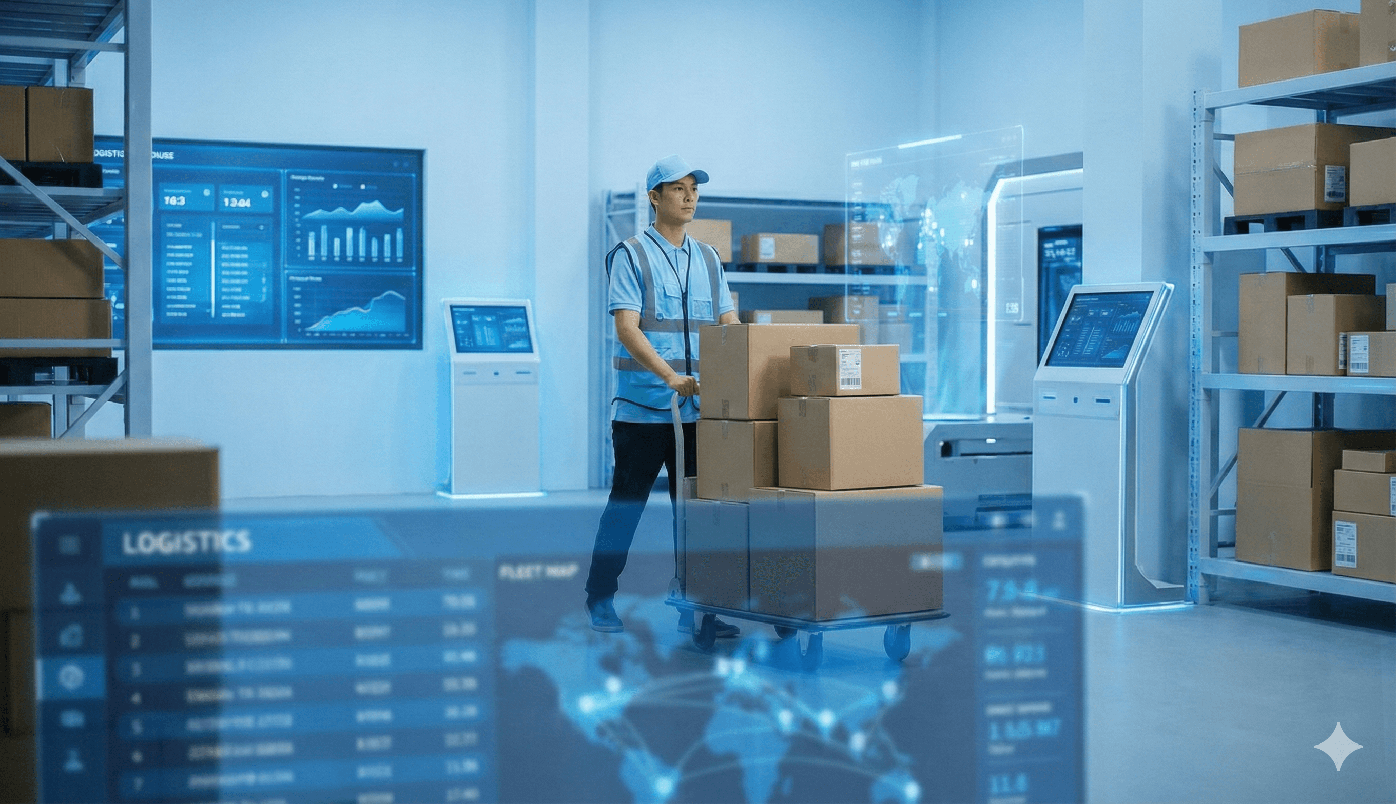 Logistics shipping hub