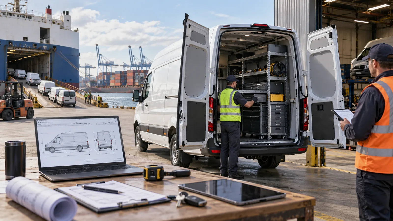 Editorial illustration: Commercial Vans from Auction: Plan Height, Fit-Out and Receiving