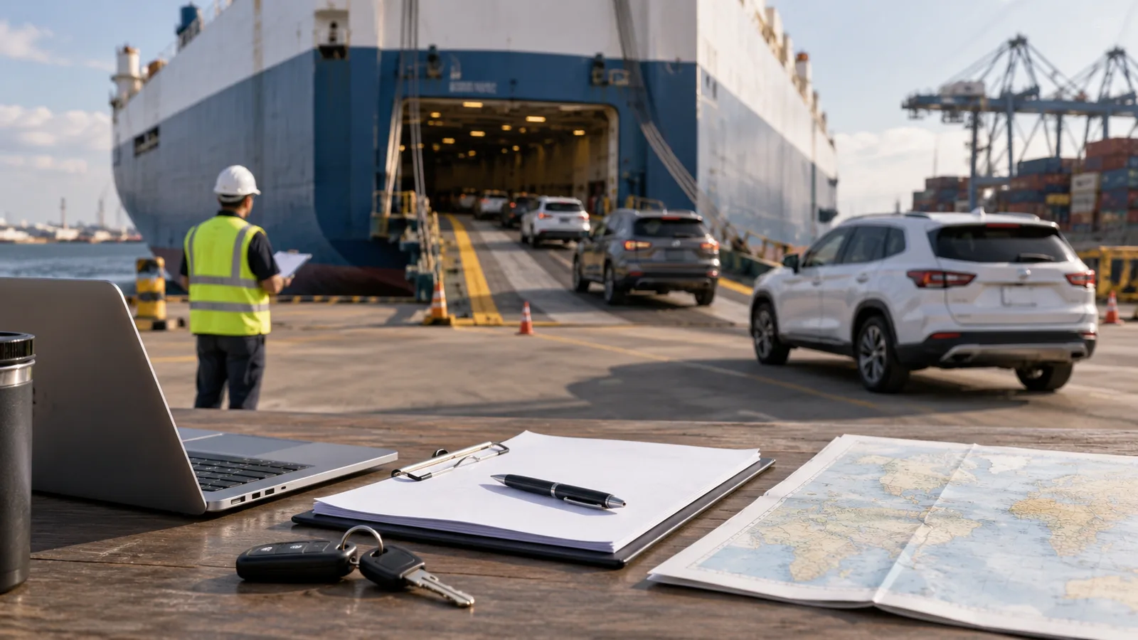 Editorial illustration: Buying a Vehicle Across a Border: Keep Purchase, Export and Import Separate
