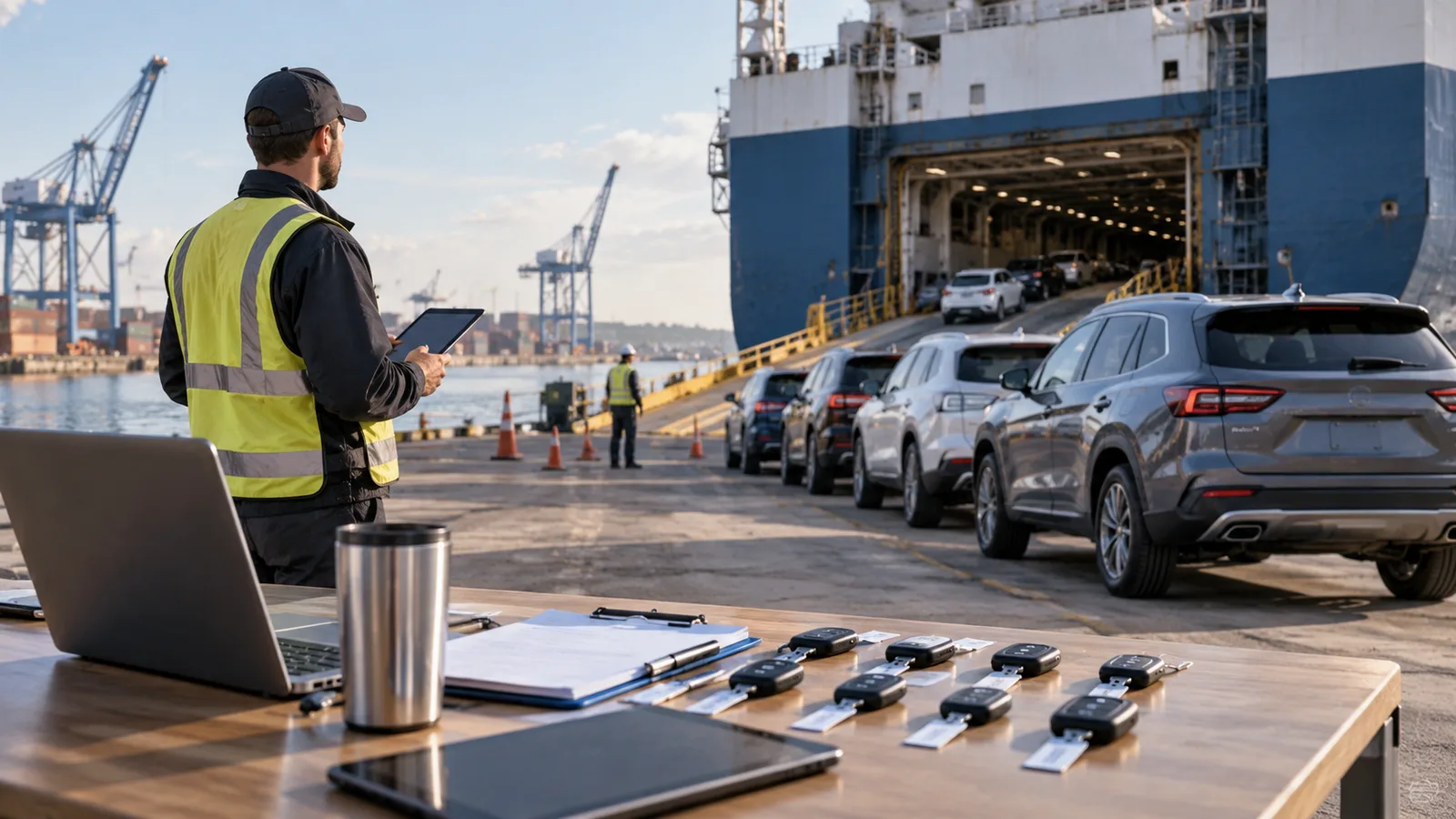 Editorial illustration: Dealer Vehicle Shipping: A Checklist for Repeatable Handoffs