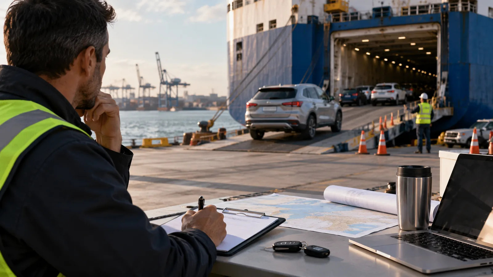 Editorial illustration: Vehicle Transport Insurance: Questions About Scope and Handoffs