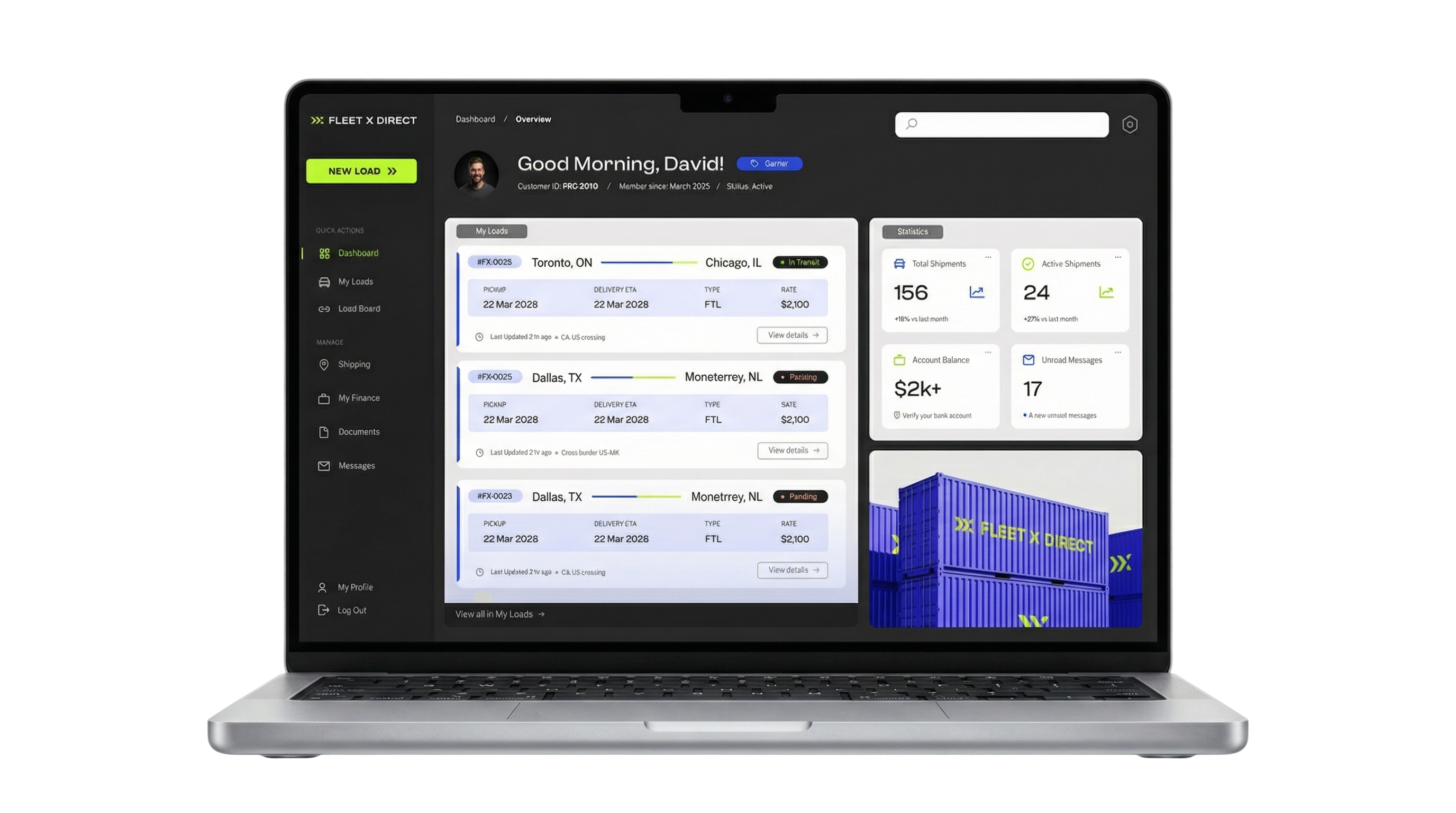Smart Board product preview for shipment and dispatch management
